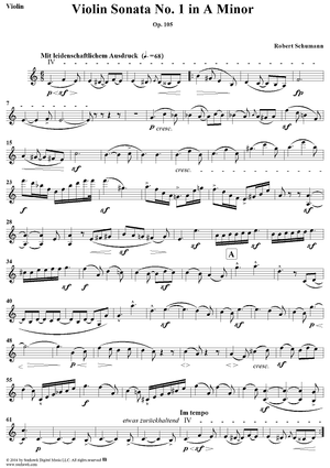 Violin Sonata No. 1 - Violin