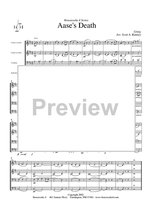 Aase's Death - Score