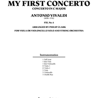 My First Concerto - Concerto in C Major, F111 No. 6 - Score