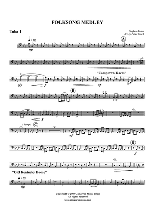 Folksong Medley - Tuba 1