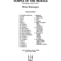 Temple of the Murals - Score Cover