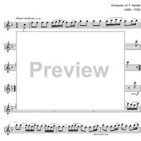 La Réjouissance Music for the Royal Fireworks HWV 351 - Flute