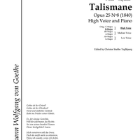 Talismane Op.25 No. 8