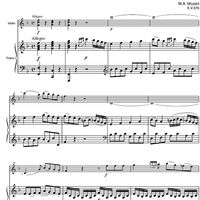 Sonata No.24 F Major KV376 - Score