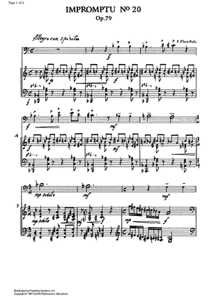 Impromptu Op.79 No.20 - Score
