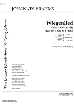 Wiegenlied Op.49 No. 4