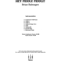 Hey Fiddle Fiddle! - Score Cover