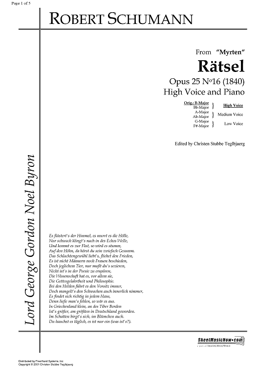 Rätsel Op.25 No.16