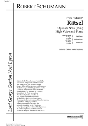 Rätsel Op.25 No.16