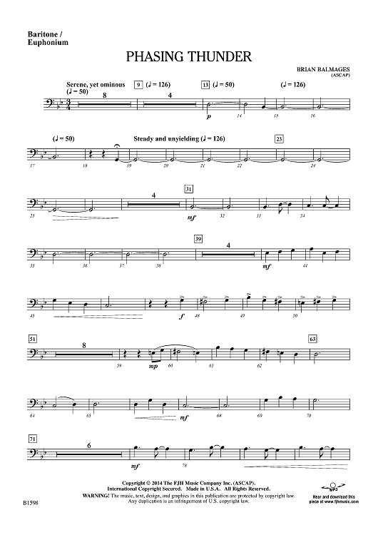 Phasing Thunder - Baritone/Euphonium