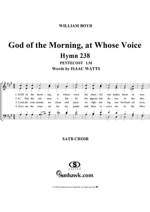 God of the Morning, at Whose Voice