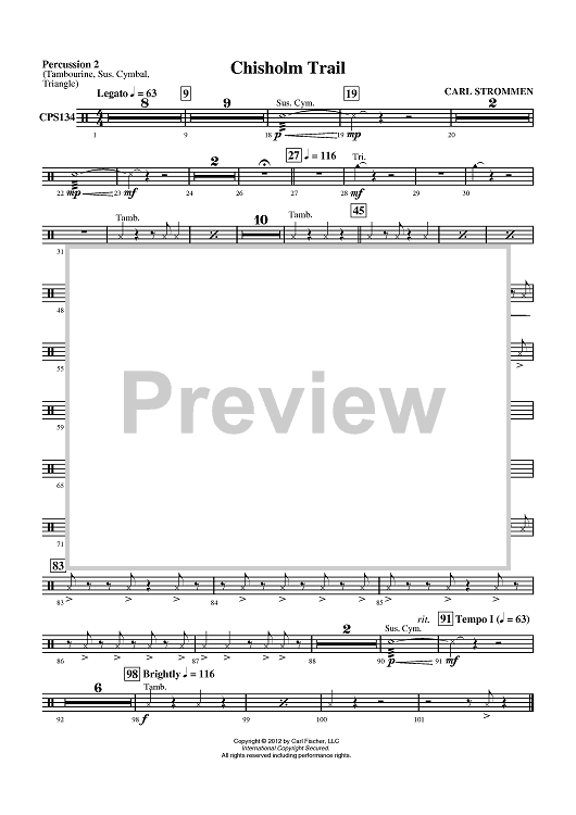 Chisholm Trail - Percussion 2