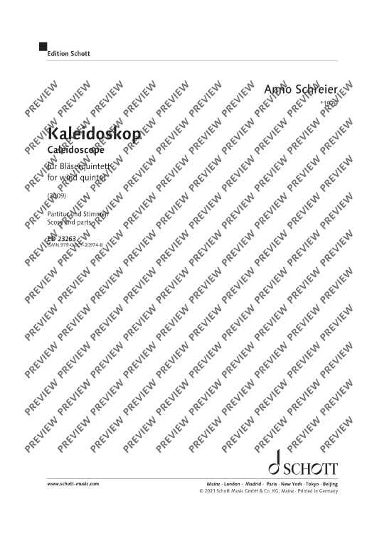 Caleidoscope - Score and Parts