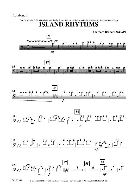 Island Rhythms - Trombone 1