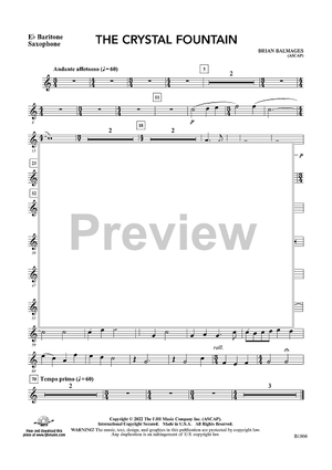 The Crystal Fountain - Eb Baritone Sax