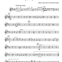 Music for Four, Collection No. 1 - Popular Christmas Favorites - Part 3 Horn or English Horn in F