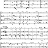 Op. 18, No. 4, Movement 3 - Menuetto - Score