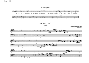 In dulci jubilo BWV 729a