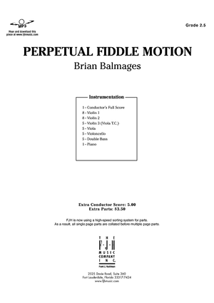 Perpetual Fiddle Motion - Score Cover