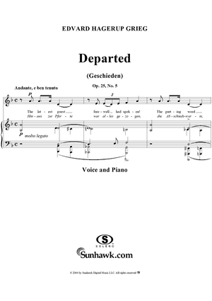 Departed, Op. 25, No. 5