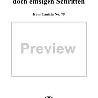 "Wir eilen mit schwachen, doch emsigen Schritten", Duet, No. 2 from Cantata No. 78: "Jesu, der du meine Seele" - Piano Score