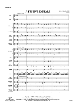 A Festive Fanfare - Score