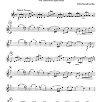 Wedding March - from A Midsummer Night's Dream - Part 1 Flute, Oboe or Violin