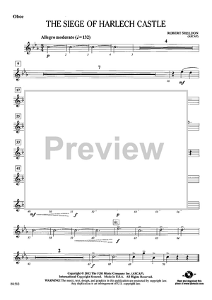 The Siege of Harlech Castle - Oboe