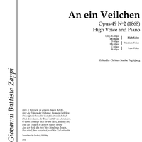 An ein Veilchen Op.49 No. 2