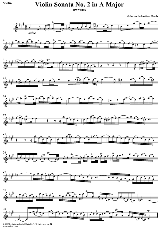 Violin Sonata No. 2 - Violin
