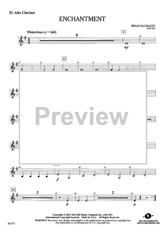 Enchantment - Eb Alto Clarinet