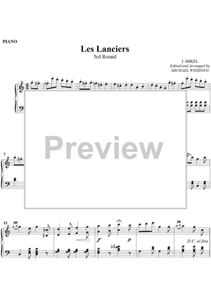 Les Lanciers  3rd Round - Piano
