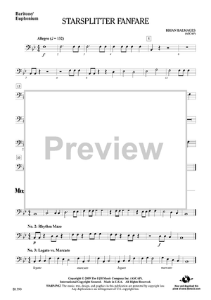 Starsplitter Fanfare - Baritone / Euphonium