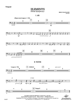 Elements (Petite Symphony) - Timpani