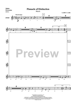 Pinnacle of Distinction (March) - Mallet Percussion