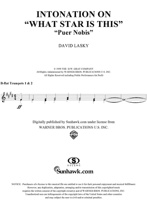 Intonation on "What Star Is This?" - Trumpet