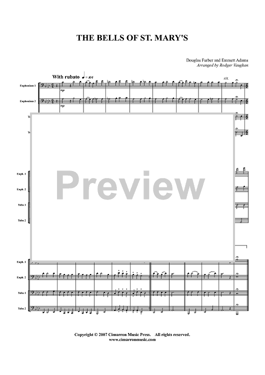 The Bells of St. Mary's - Score