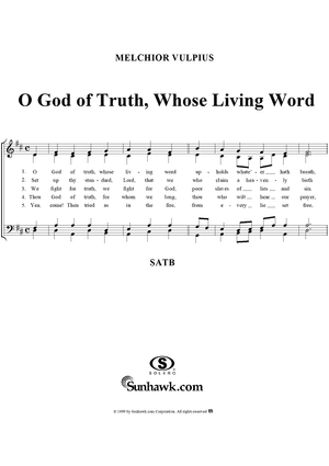 O God of Truth, Whose Living Word