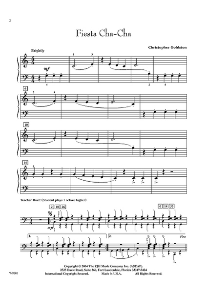 Fiesta Cha Cha Sheet Music for Piano Sheet Music Now