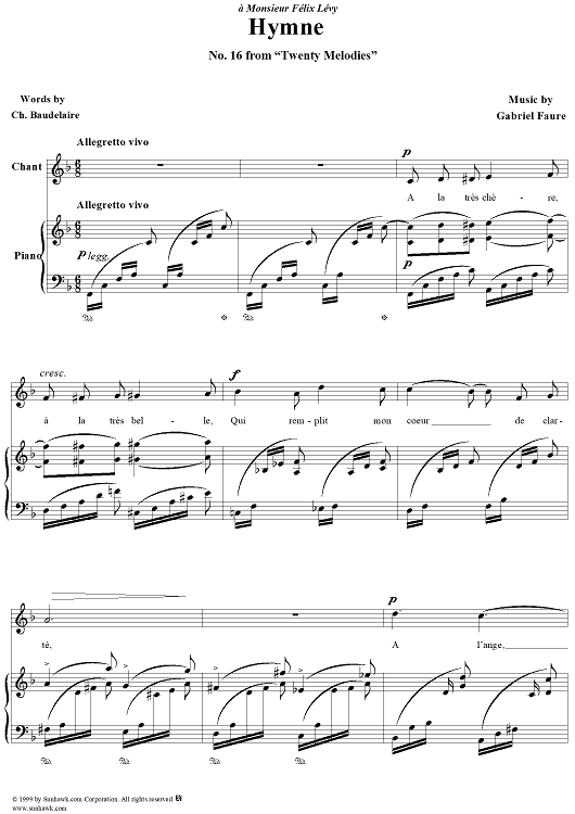 Hymne - Op. 7, No. 2