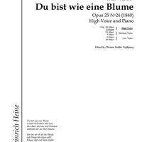 Du bist wie eine Blume Op.25 No.24