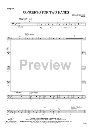 Concerto for Two Hands - Timpani