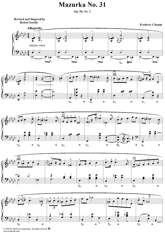 No. 31 in A-flat Major, Op. 50, No. 2