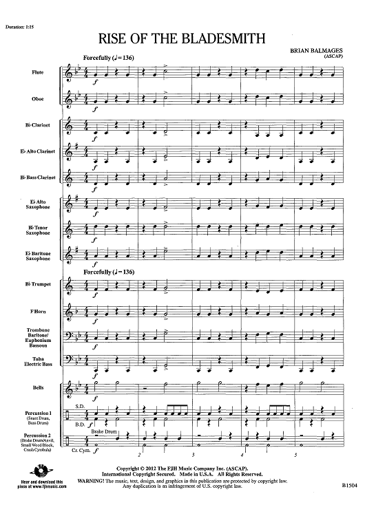 Rise of the Bladesmith - Score