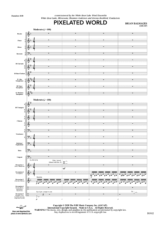 Pixelated World - Score