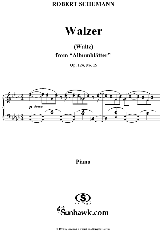 Albumblätter, No. 15: Walzer