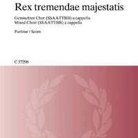 Rex tremendae majestatis - Choral Score