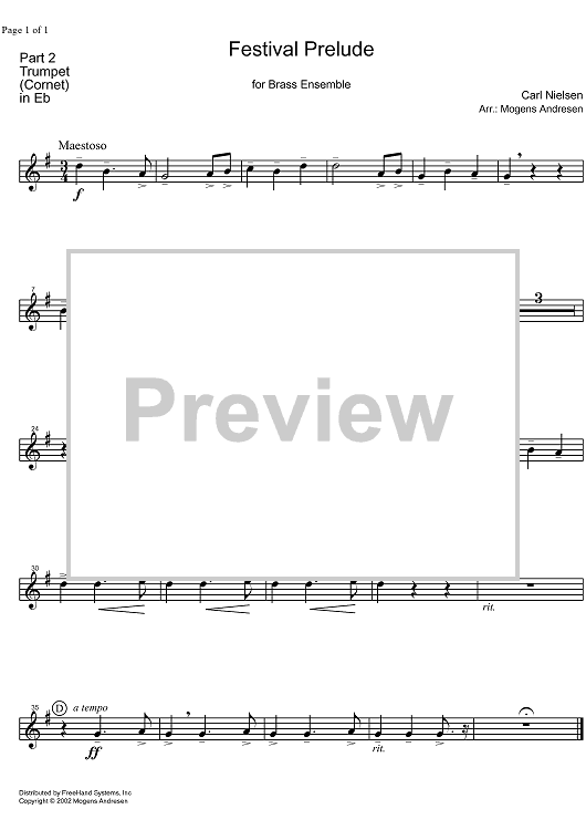 Festival Prelude - Trumpet in E-flat