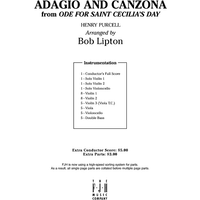 Adagio and Canzona from Ode for Saint Cecilia’s Day - Score Cover