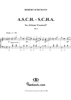 No. 10: A.S.C.H. - S.C.H.A. (Lettres dansantes)